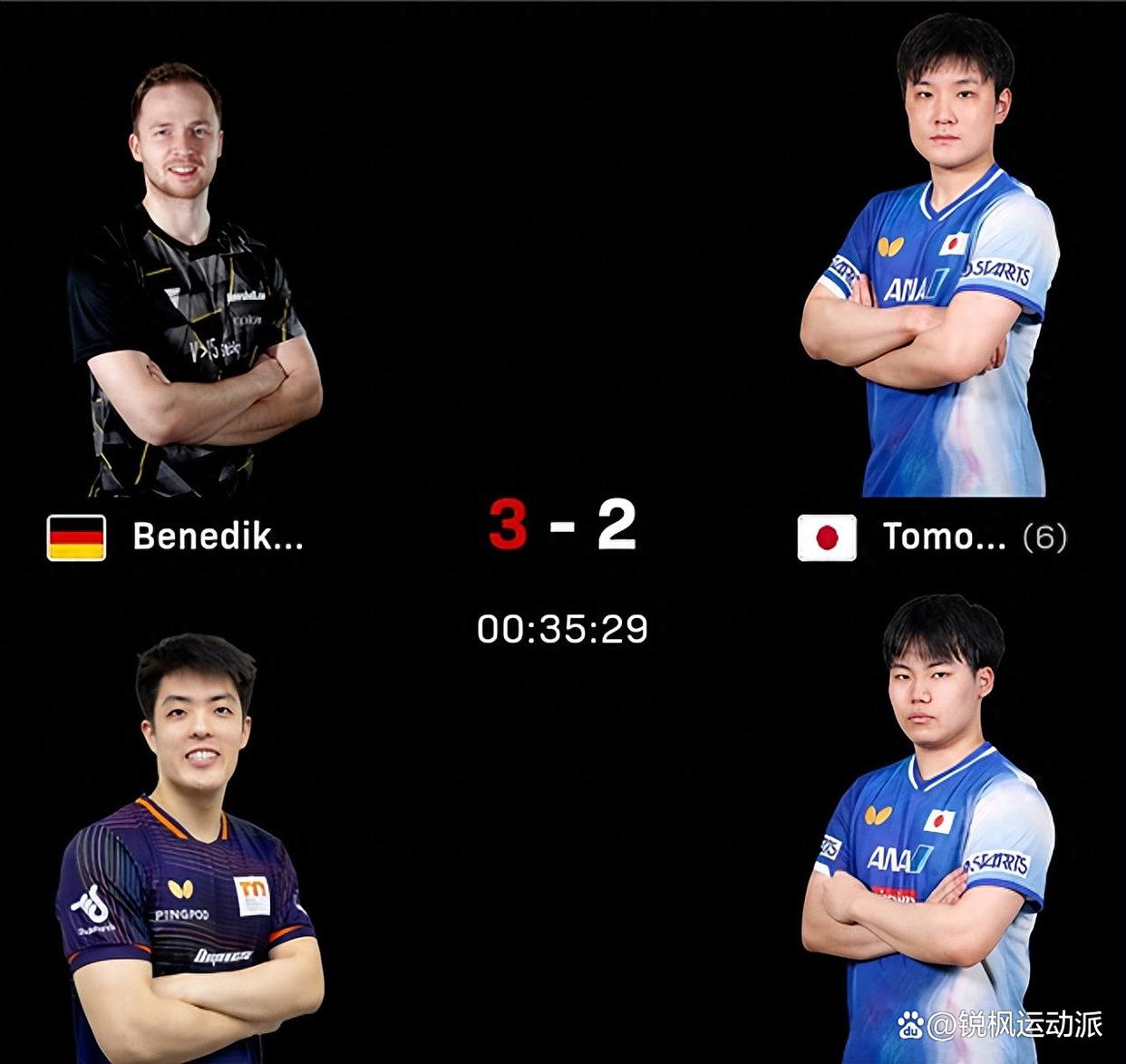 英格兰队轻取德国队，张本智和带队取胜